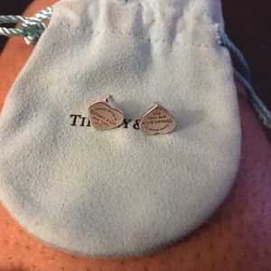 Tiffany and Co. sterling silver heart earrings